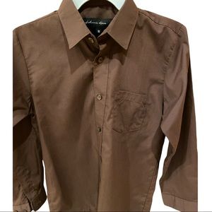 Boys Button Down Dress Shirt - Size 10 & Size 8 Johnnie Lene
